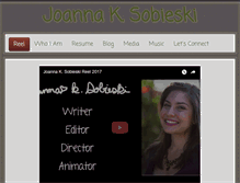 Tablet Screenshot of joannaksobieski.com